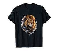 Lion avec Prisme Blanc fumée Big Cat Art T-Shirt