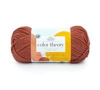 Lion Brand Color Theory - Pelote de laine acrylique douce et peignée pour tricot, crochet et loisirs créatifs - Canyon