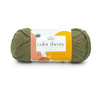 Lion Brand Color Theory Pelote de laine acrylique douce et peignée pour tricot, crochet et travaux manuels, câpres, 1 pièce