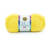Lion Brand Pelote de fil en coton, couleur citron