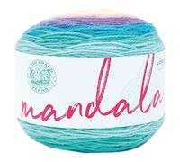 Lion Brand Yarn Pelote de fil Mandala multicolore pour crochet et tricot, fil artisanal, 1 pièce, Nifflers