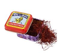 LION BRAND SAFFRON, Kashmir Safran/Kesar/Azafran (certifié Grade A+) pour Biryani, riz, thé, cuisine, Kesar Tilak, beauté et amélioration de la santé | Kashmiri Kesar Safran 1 g (1 g)