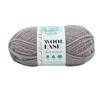 Lion Brand - Wool-Ease - Pelote de laine épaisse et rapide - Mélange de laine super volumineuse pour tricot, crochet et travaux manuels - Bois flotté - 1 pièce