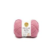 Lion Brand Yarn 215-140 Feels Like Butta, rose poudré, une écheveau (l'emballage peut varier)