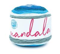Lion Brand Yarn 525-223 Mandala Yarn, Sirène, Acrylique, 1 Paquet