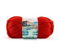 Lion Brand Yarn Company 135-113 Pelote de fils à tricoter, Rouge