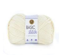 Lion Brand Yarn Company 202-098 Basic Stitch Fil anti-boulochage Écru 1 écheveau