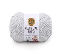 Lion Brand Yarn Company 215-149 Feels Like Butta Pelote de fils à tricoter Gris pâle