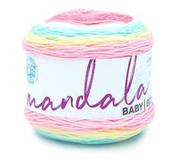 Lion Brand Yarn Company 526-216 Mandala Baby Yarn, Narnia, Fil, Rainbow Falls, One Skein, Set de 540 Pièces