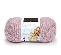 Lion Brand Yarn Company 674-104 Touch of Alpaga Pelote de Laine Rose poudré