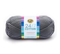 Lion Brand Yarn Company Fil de Coton, 100% Coton, Argent