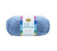 Lion Brand Yarn Company Fil de Coton, 100% Coton, Bleu Ciel