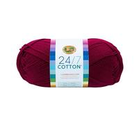 Lion Brand Yarn Company Fil de Coton, 100% Coton, Magenta
