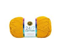 Lion Brand Yarn Company Fil de Coton, 100% Coton, Mousse