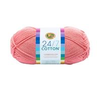Lion Brand Yarn Company Fil de Coton, 100% Coton, Rose