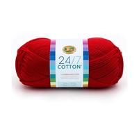 Lion Brand Yarn Company Fil de Coton 100% Coton Rouge 15,24 x 6,35 x 6,35 cm