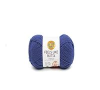 Lion Brand Yarn Company Lion Marque 215-109 Rappelle Butta Fil, Polyester, Bleu Roi, 17.78 x 6.35 x 6.35 cm