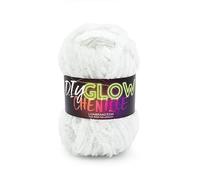 Lion Brand Yarn Chenille DIY Glow Fil, Perle