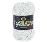 Lion Brand – Pelote de laine DIY Glow Yarn – naturelle
