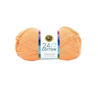Lion Brand Yarn Company 761-132 Fil de coton 24/7, Creamsicle, taille unique