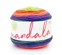 Lion Brand Yarn Mandala, fil multicolore pour tricot, crochet et artisanat, fin, 1 pièce