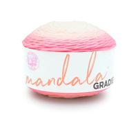 Lion Brand Yarn Mandala Gradient Pelote de fil multicolore pour tricot, crochet et artisanat, rose clair