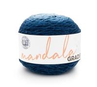 Lion Brand Yarn Mandala Gradient Pelote de fil multicolore pour tricot, crochet et travaux manuels, bleu acier