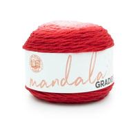 Lion Brand Yarn Mandala Gradient Pelote de fil multicolore pour tricot, crochet et travaux manuels, rouge