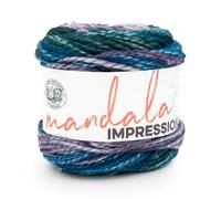 Lion Brand Yarn Mandala Impressions Pelote de laine multicolore pour tricot, crochet et artisanat, forêt tropicale
