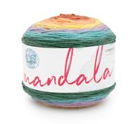 Lion Brand Yarn Mandala Pelote de laine multicolore pour tricot, crochet et travaux manuels, Doxy