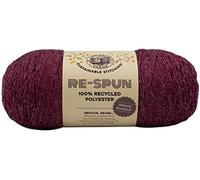 Lion Brand Yarn Re-Spun Lot de pelotes de laine Bordeaux