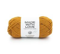 Lion Brand Yarn Tom Daley-The Cottony One Fil, Coton mélangé, Ambre Flamboyant, 1