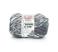 Lion Brand Yarn Wool Ease Fair Isle Fil, Gris Anthracite/Gris Moyen