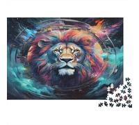 Lion Casse-tête 1000 Pièces sans Poussière, Puzzles pour Adultes Jeu De Patience pour Une Activité Jour De Pluie, Cadeau De Retraite 70x50cm/1000pcs