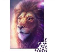 Lion Celeste 1 Puzzle en bois pour adultes de 1000 pièces Puzzle rectangulaires Cadeaux de Noël et décoration de la maison et jeu familial 1000 pièces (75x50 cm)