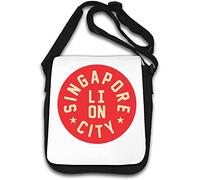 Lion City Singapore Sac à bandoulière minimaliste Blanc