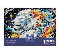 Lion Coffret De Puzzles, Faune Sauvage 1000 Pièces Papier Écologique, Jeu Anti-Stress, Décoration Murale, Cadeaux Femmes & Hommes 70x50cm/1000pcs