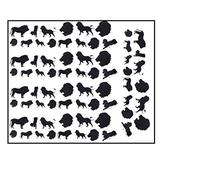 Lion Collections (autocollants pour ongles Lion Peel and Stick Black)