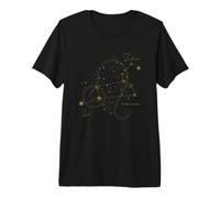 Lion Constellation du Zodiaque Horoscope étoiles léo T-Shirt Haut de Gamme
