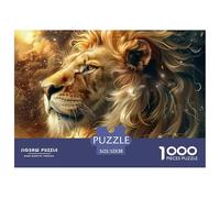 Lion Cosmic Majesty Structure en Papier Fiable Excellent Loisir pour Se Détendre Après Le Travail Et Réduire La Fatigue Quotidienne 52x38cm/1000pcs
