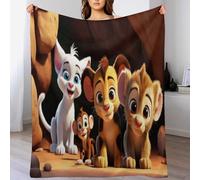 Lion Couverture Polaire,Plaid Couvertures en Flannel en Lit Douce Et Confortable,Jeté De Canapé Résistantes 140×180cm