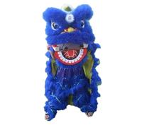 Lion Dance Mascot Costume for 5-12 Age Party Carnival Festival - 14 Inch Chinese Traditional Dragon And Lion Dance(Blue)