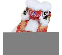 Lion Dance Pet Costume - Winter Puppy Clothes, Spring Festival Cat Outfits | Festive Themed Celebration Apparel, Cute Animal Party Outfit Set With Comfortable Soft Fabric For Family Gatherings Home Pa