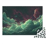 Lion dans Le Ciel étoilé Casse-tête 1000 Pièces avec Découpe Précise, Jeu De Puzzle Classique activité Zen pour Une Décoration Murale, Idée Cadeau Anniversaire 38x26cm/1000pcs
