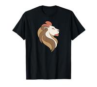 Lion dans Une Ligne Continue avec Le Luxe du désert T-Shirt