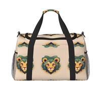 Lion de dessin animé. C'est un sac de voyage à main avec une grande capacité et multifonctionnel, un incontournable pour les voyages en plein air