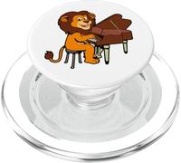Lion de Dessin animé Jouant du Piano PopSockets PopGrip pour MagSafe