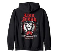 Lion de Juda Apocalypse 5:5 Verset biblique Gothique chrétien Sweat à Capuche