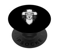 Lion de Juda Croix chrétienne Révélation 5:5 Religion Yeshua PopSockets PopGrip Adhésif