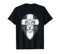 Lion de Juda Croix chrétienne Révélation 5:5 Religion Yeshua T-Shirt